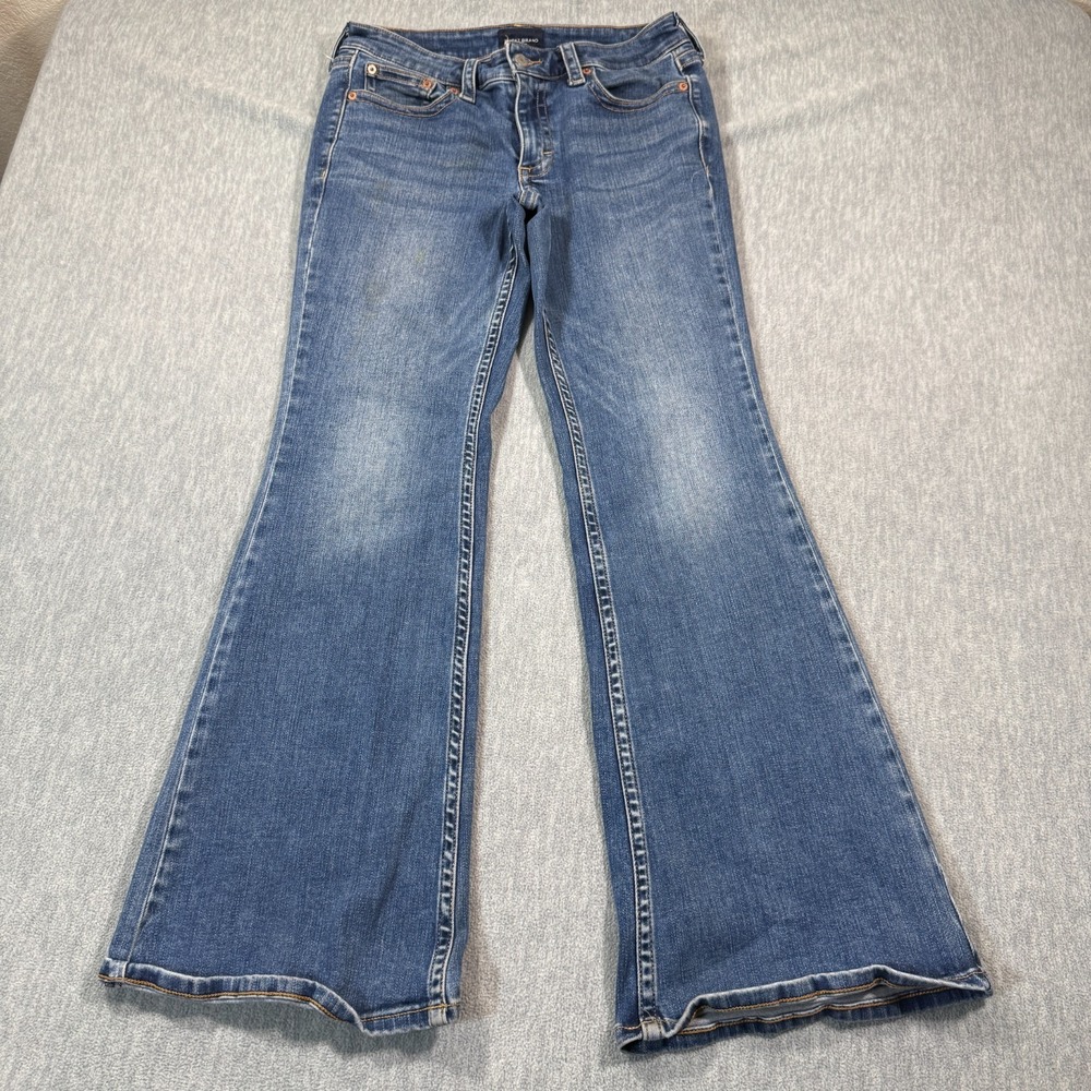 Lucky Brand Jeans Womens 10/30R Blue Mid Rise Emma Flare Leg Denim Pants Casual